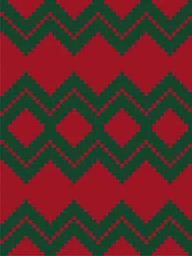 Christmas Argyle Seamless Pattern Background Stock Illustration