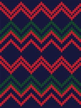 Christmas Argyle Seamless Pattern Background Stock Illustration