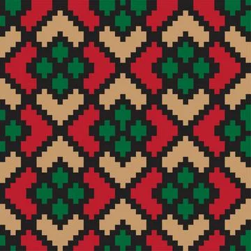 Christmas Argyle Seamless Pattern Background Illustrazione stock