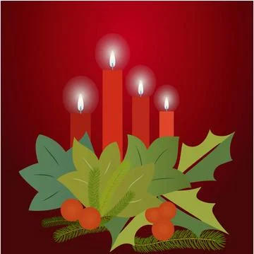 Christmas arrangement Stock Illustration