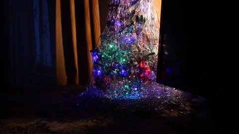 Christmas artificial tree Stock Footage 247098204