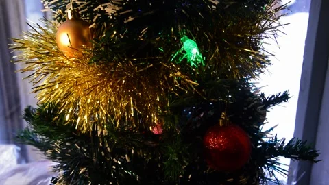 Christmas artificial tree Stock Footage 291602819