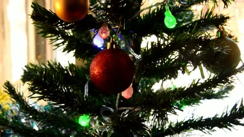 Christmas artificial tree Stock Footage 291605850