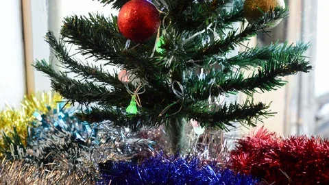 Christmas artificial tree 動画素材 302027048