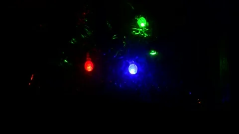 Christmas artificial tree Stockbeeldmateriaal 302050686