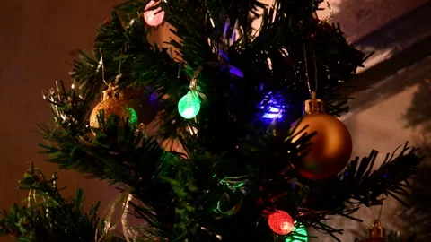 Christmas artificial tree 库存影片 302100692