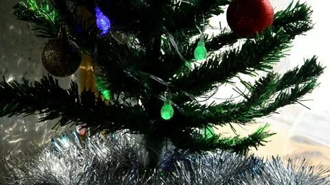 Christmas artificial tree 動画素材 302318756