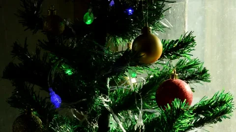 Christmas artificial tree 動画素材 302321917