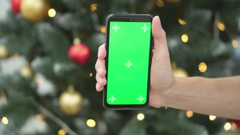 The Christmas atmosphere forces orders via the Internet, where a person chooses Stock Footage 247471933