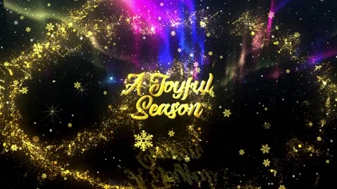 Christmas Aurora Greetings Stock After Effects