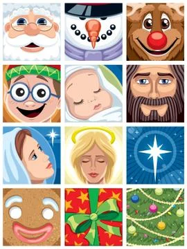Christmas Avatars イラスト素材