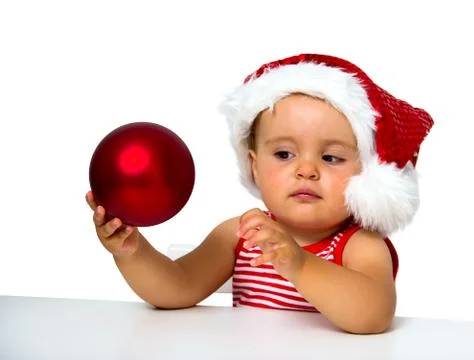 Christmas baby Stock Photos