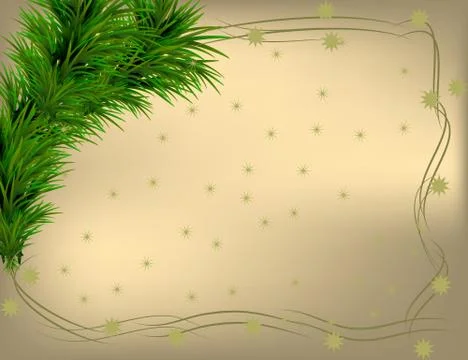 Christmas backdround with frame Stock Illustration