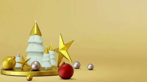 Christmas Background 3D Stock Footage 143820086