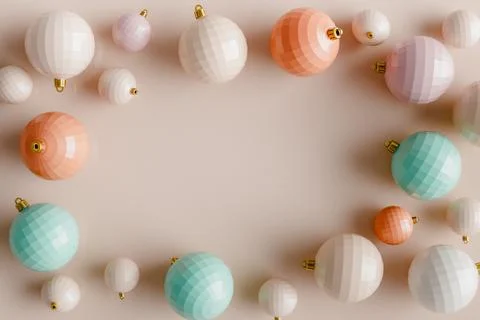 Christmas background 3D rendering Stock Illustration
