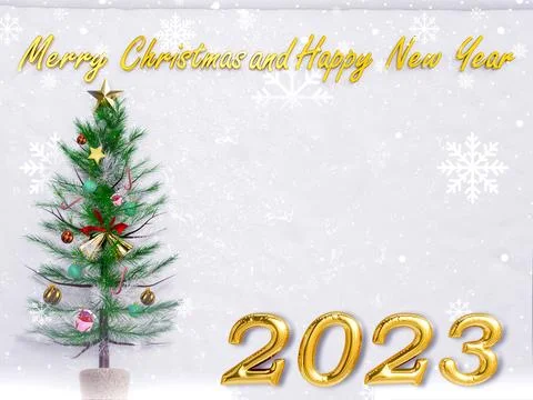 Christmas background 3D rendering. Top view of Christmas tree with spruce b.. Stock Illustration