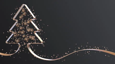 Christmas background 3D on a seamless loop Stock Footage 294233681