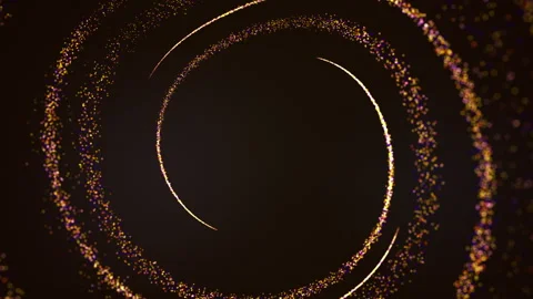 Christmas background with abstract magic particles on golden Stock-Footage 287358472