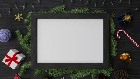Christmas background and decor with copy space	 Stock Footage 166271296