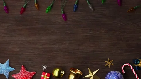 Christmas background and decor with copy space	 Video stock 166271312