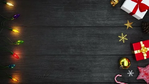 Christmas background and decor with copy space	 Video stock 166271338