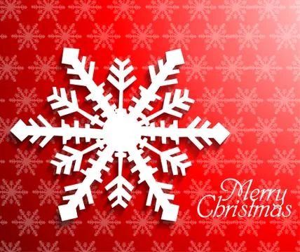 Christmas background and snowflakes Stock Illustration