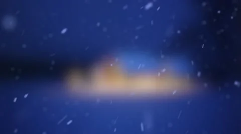 Christmas Background With a Awesome Falling Snow Video stock 68751928