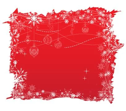 Christmas background with balls Stock Illustration