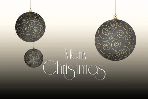 Christmas background with balls Stock Illustration