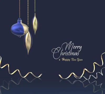 Christmas background with balls Stock Illustration