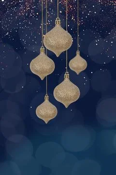 Christmas background with bauble Stock Photos