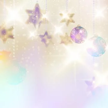 Christmas background with baubles. Stock Illustration