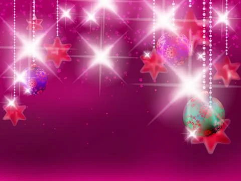 Christmas background with baubles. Stock Illustration