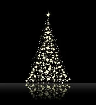 Christmas background black Stock Illustration