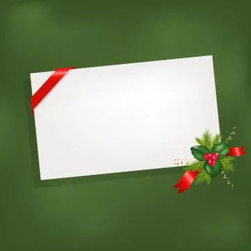 Christmas background with blank Stock Illustration