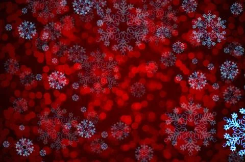 Christmas background with bokeh lights Stock Illustration