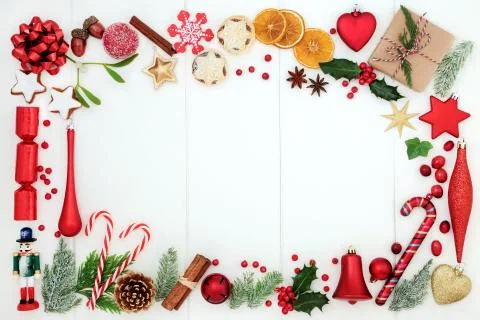 Christmas Background Border Foto stock