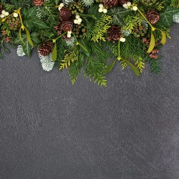 Christmas Background Border Stock Photos