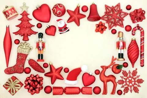 Christmas Background Border Stock Photos