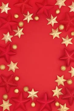 Christmas Background Border Stock Photos