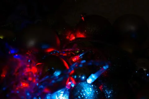 Christmas background with bubbles 스톡 사진