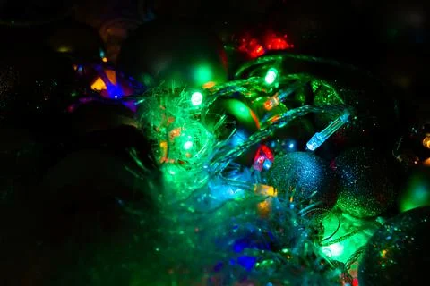 Christmas background with bubbles 스톡 사진
