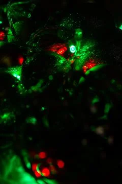 Christmas background with bubbles 库存照片