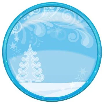 Christmas background, button Stock Illustration