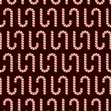 Christmas Background with Candy Cane Pattern. Vector Stockillustratie