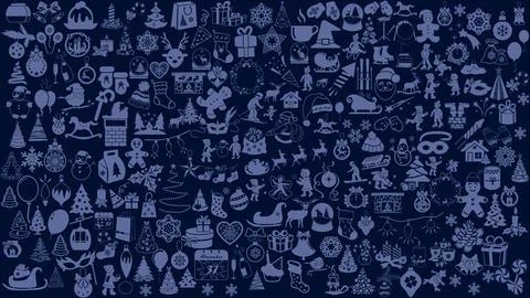 Christmas background. with christmas icon elements Stock Illustration