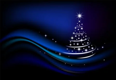 Christmas background with christmas tree. Stock Illustration
