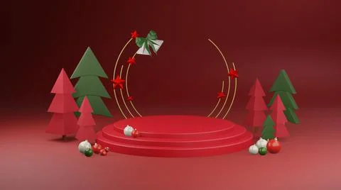Christmas background with Christmas tree Stock Illustration