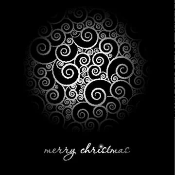 Christmas background with Christmas tree, vector illustration. Stock Illustration
