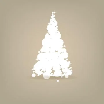 Christmas background with Christmas tree, vector illustration. 스톡 일러스트